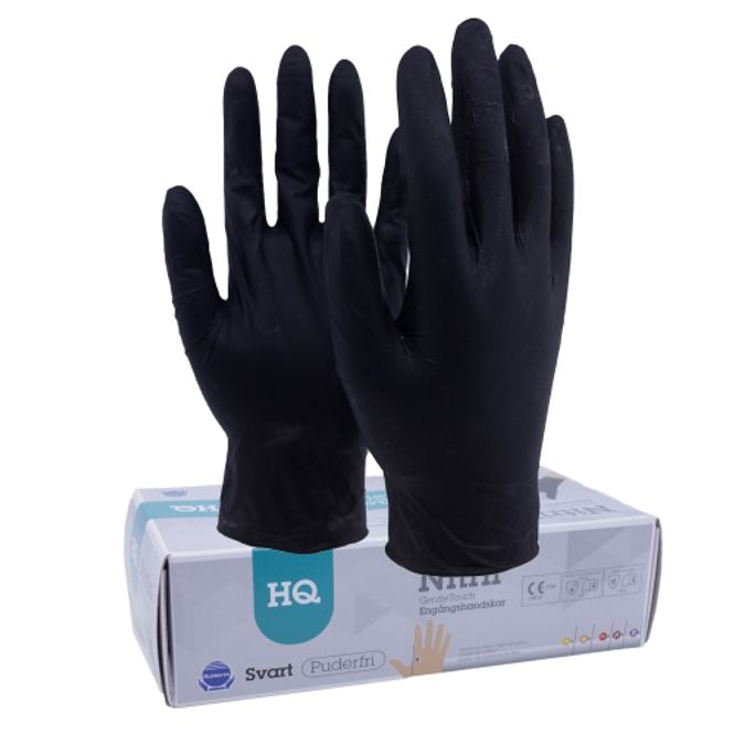 Huvudbild Nitrilhandske Gentle Touch Black. Large 100 pack